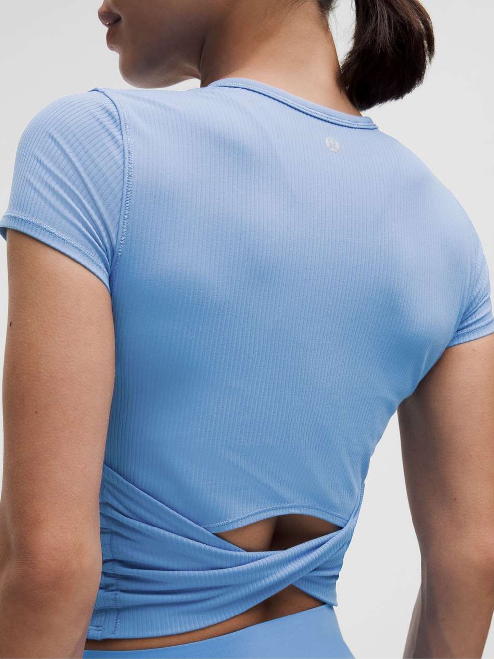 Lululemon All It Takes Back-Twist Ribbed Short-Sleeve Shirt